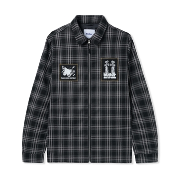 Butter Goods Overshirt Melody Plaid Black White